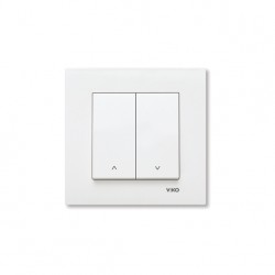 VİKO KARRE ÇİFT DÜĞMELİ JALUZİ KUMANDA ANAHTARI BEYAZ VİKO KARRE ÇİFT DÜĞMELİ JALUZİ KUMANDA ANAHTARI BEYAZ